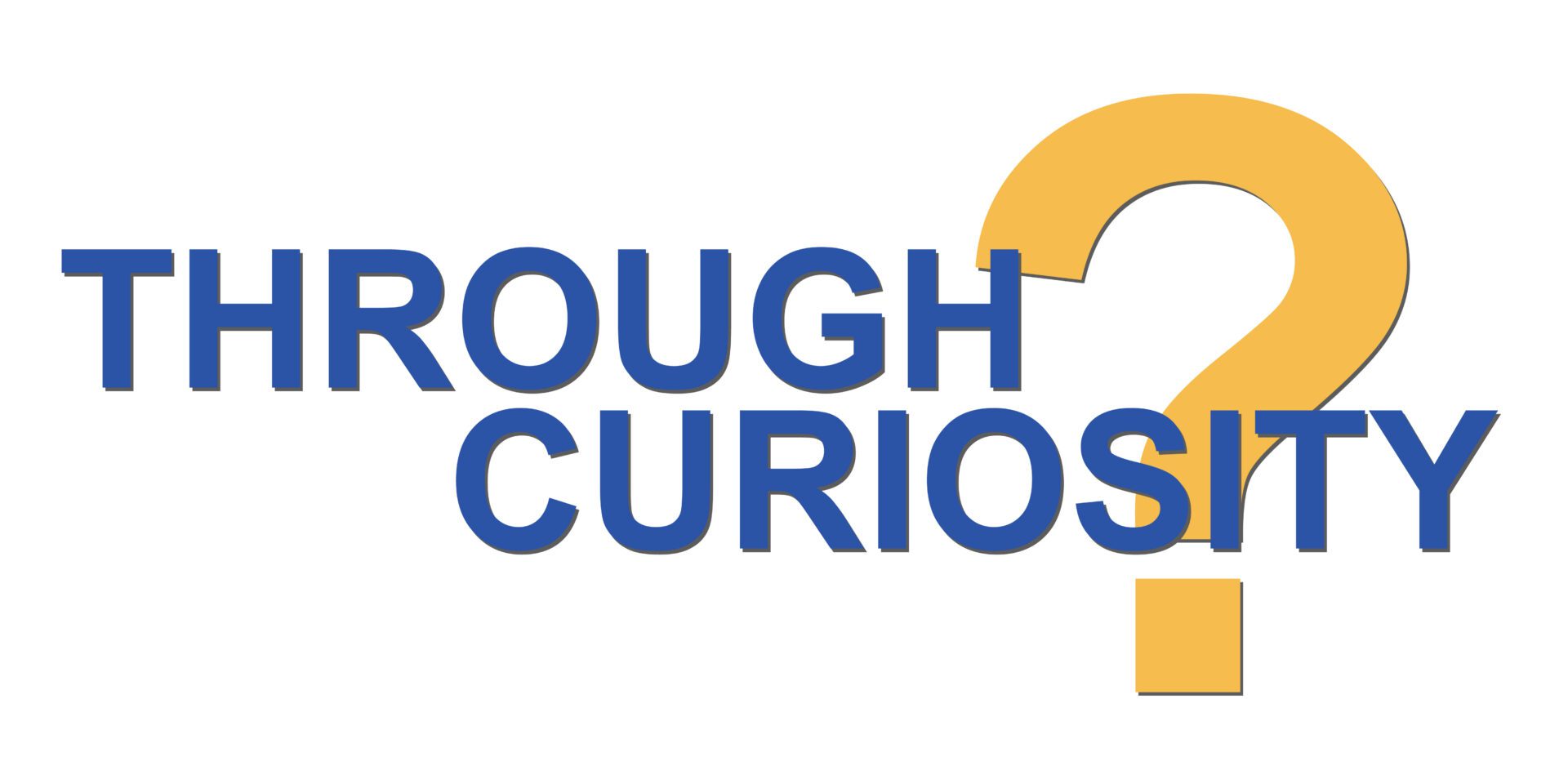 A blue and yellow question mark with the words " rough curios ?" underneath.